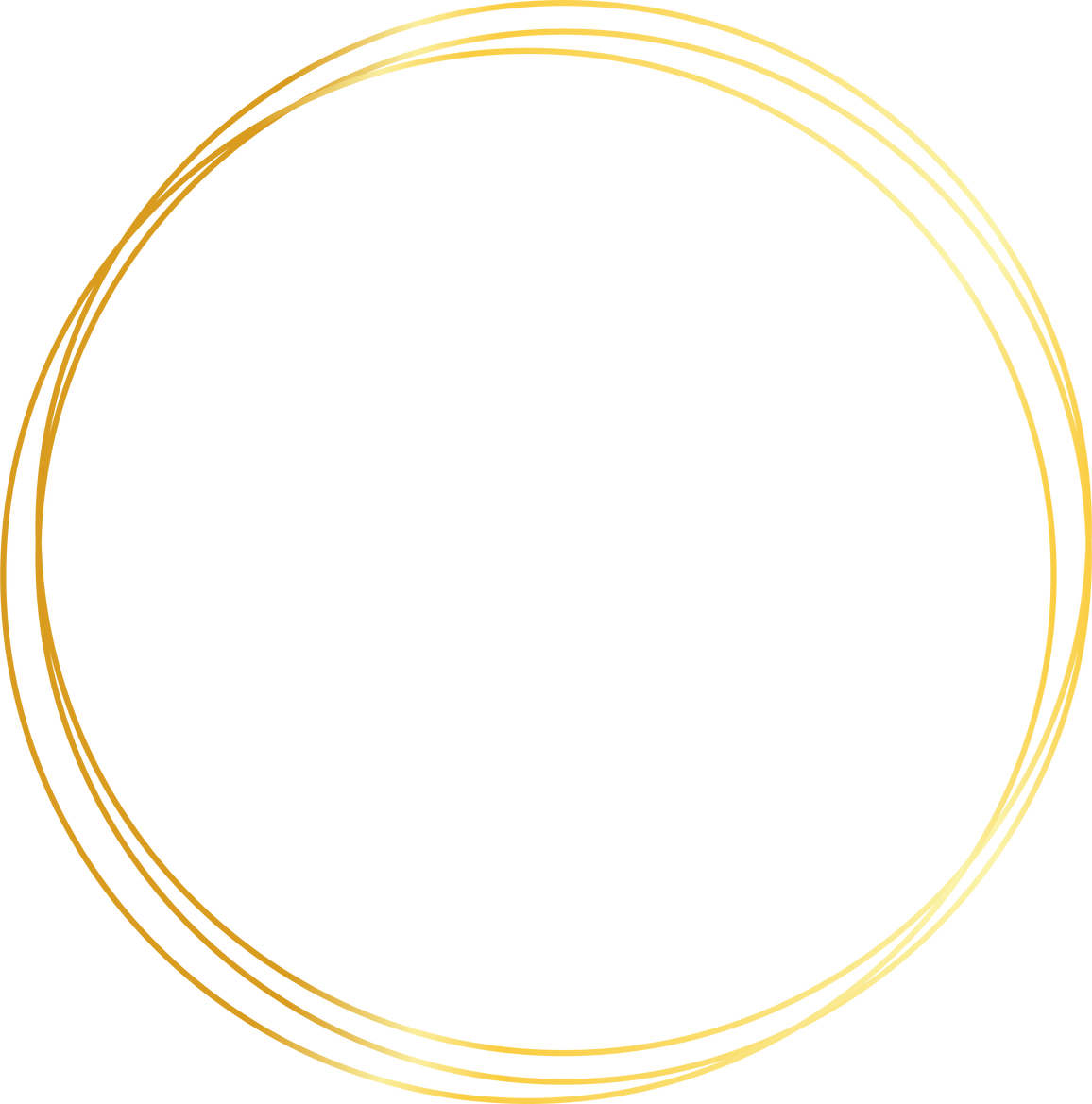 Circle gold shape abstract frame border background element
